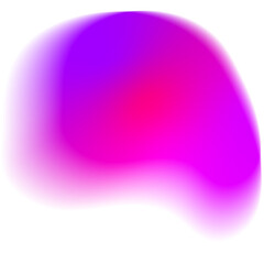 Soft Organic Gradient Shape in Vibrant Magenta and Purple