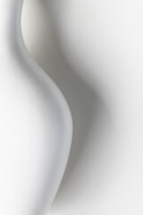abstract white vase shape design