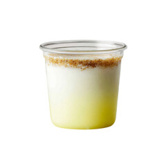 Creamy Lemon Yogurt Parfait with Crumble Topping in Plastic Cup