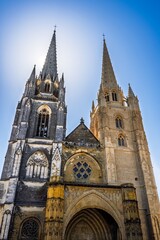 Fototapeta premium Cathedral of Saint Mary of Bayonne or Cathedral of Our Lady of Bayonne, Bayonne, Basque Country, Southwest France, Europe