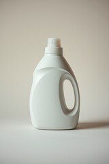 Blank White Plastic Detergent Bottle Mockup