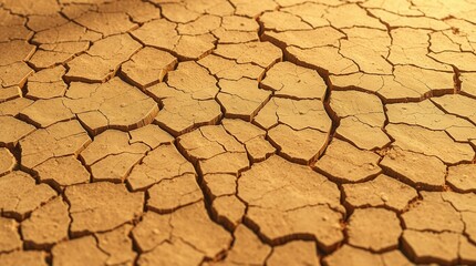 Dry Cracked Earth Surface Texture