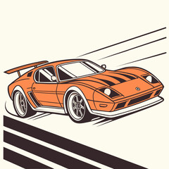vector illustration of a car
