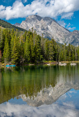 Paddling in the Tetons