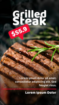 Restaurant Food Promo Animation - Animated Menu Presentation | Vertical Resolution