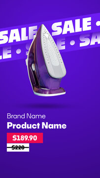Product Sale Promotion Template - Animated Discount Promo | Vertical Resolution