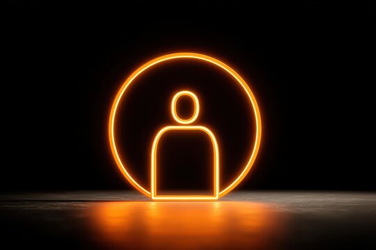 Glowing Person Icon