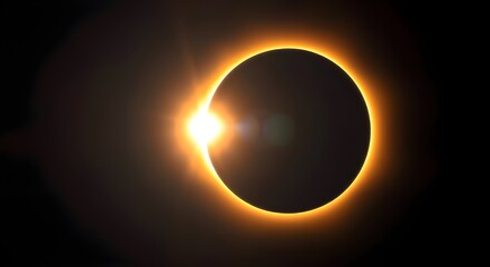 Obraz premium A solar eclipse is displayed against a dark background