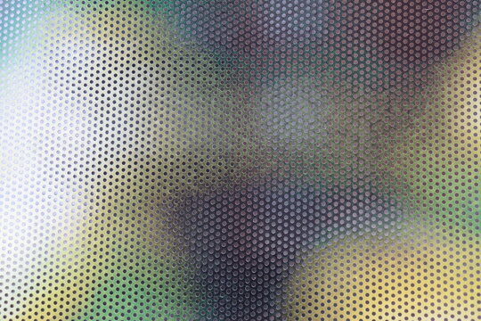 Abstract background with halftone and dots. Blue and yellow background. Abstract blue background with dots. Texture and pattern with different shapes.	