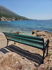 bench on the beach