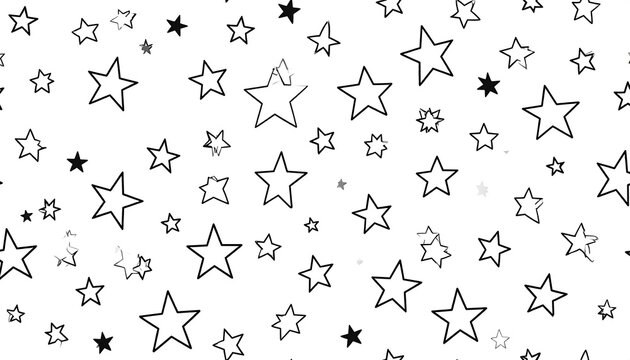 Abstract star pattern on white background