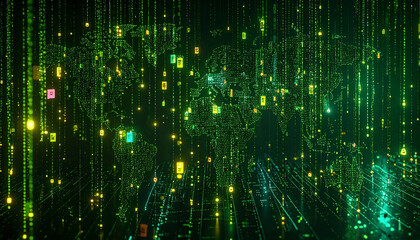 Obraz premium Sticky Note Time Zone Map. Sticky Notes concept. Generated Image