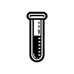 A minimalistic illustration of a laboratory test tube