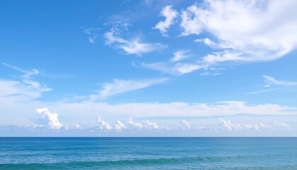 Fototapeta premium Blurred ocean and sky view