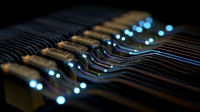 Quantum computing processors revolutionizing technology by exponentially increasing processing power and solving complex problems across fields like medicine and materials science