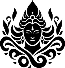 silhouette vector illustration sketch design icon logo symbol god shiva in hindu religion teachings ethnic classic vintage traditional