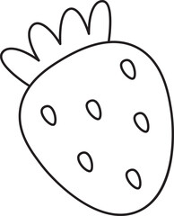 Outline of a Strawberry
