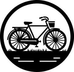 silhouette vector illustration sketch design icon logo symbol transportation bicycle ethnic classic vintage retro traditional abstract modern