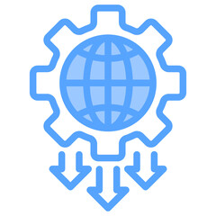 Obraz premium Meltdown Blue Icon