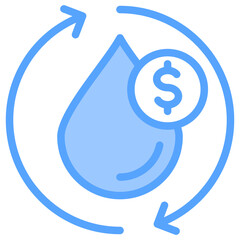 Liquidity Blue Icon