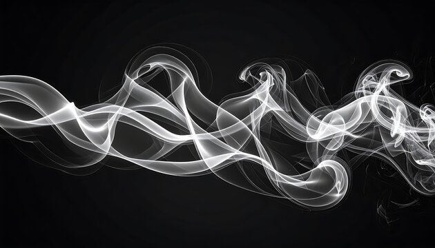 Abstract smoke patterns on a dark background