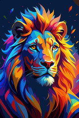 lion head vector