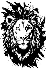 lion head vector