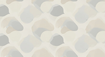 Fototapeta premium Minimalist geometric pattern with soft neutral tones, seamless background