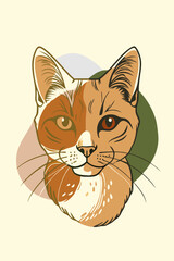 vector illustration of a cat