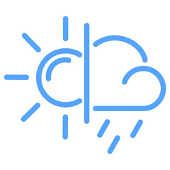 Obraz premium Weather Blue Icon