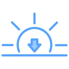 Sunset Blue Icon