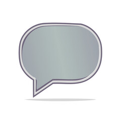 Naklejka premium Speech Bubble Design: Modern Message Icon for Communication Concepts