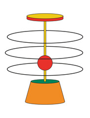 Illustration design wall art bauhaus minimalist unique