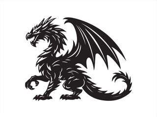 Naklejka premium Fire-Breathing Dragon