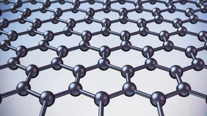 Hexagonal lattice structure atomic carbon