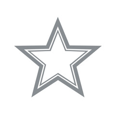 Obraz premium Framed Gray Star Design Element for Graphic Projects and Presentations