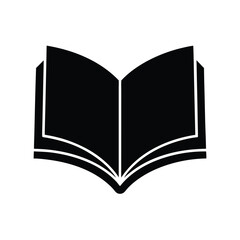 Black silhouette vector textbook