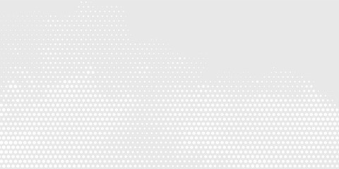Dot white gray wave light technology texture background. halftone modern arts white background