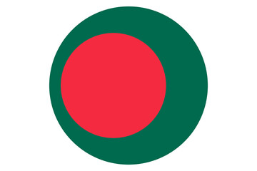 round Flag of Bangladesh vector