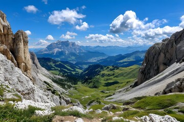Majestic Mountain View on a Bright Sunny Day