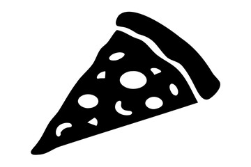 Delicious pizza slice with pepperoni vector, slice of pizza