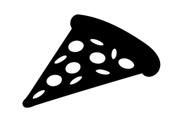 Delicious pizza slice with pepperoni vector, slice of pizza