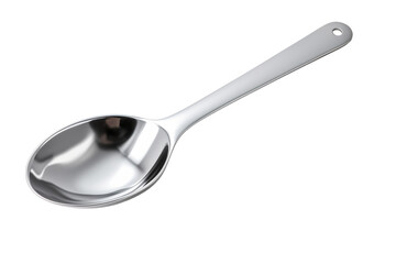 Deep silver ladle with rounded bowl