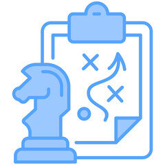 Strategy Blue Icon