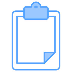 Clipboard Blue Icon