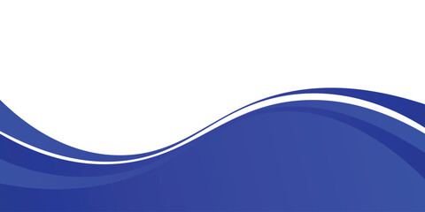 Frame of header, separator blue shape for website. Curve lines and wave divider for Top or Bottom page. Eps 10.