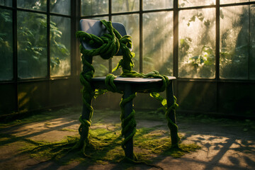 Chair Swallowed by Jungle