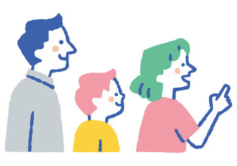 A close family enjoying leisure time on holiday_Color