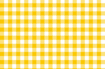 イラスト背景素材・黄色のギンガムチェックのパターン・スウォッチパネルにパターンあり