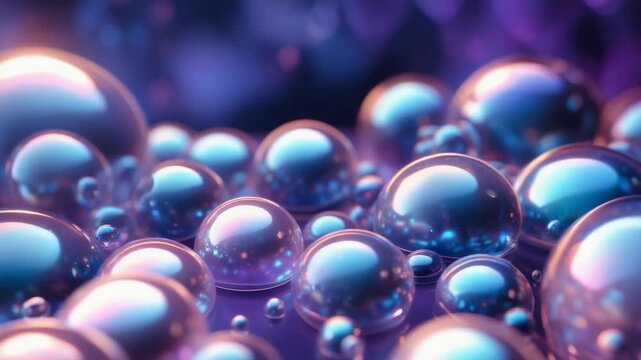 Iridescent Spheres Collide in Nebula